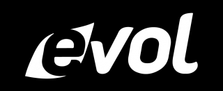 logo evol en blanco