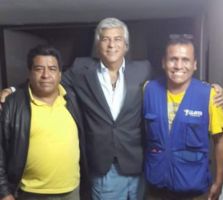 popy olivera con cerrajero en lima