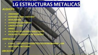 alquileres herramientas lima ANDAMIOS LG ESTRUCTURAS METALICAS