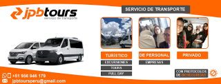 alquileres minibus con conductor lima Transporte Turístico y Privado | JPB Tours Perú