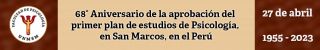 cursos terapia psicologica lima Facultad de Psicología - UNMSM